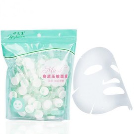 100 mascarillas faciales desechables comprimidas para hacer tú mismo - Mascarillas de tela hidratantes de algodón de alta calidad para todo tipo de...