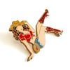 Pinsanity Cowgirl Pin Up Enamel Lapel Pin
