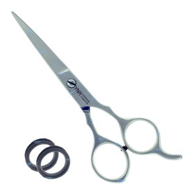 Hairdressing Barber Hair Scissor for Professional Hairdressers Barbers Stainless Steel Hair Cutting Shears - For Salon Barbers, Men, Women, Children and Adults (SILVER 5")