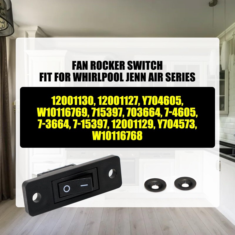 Fan Switch Replacement - Replacement for Jenn Air Cooktop, Stove,