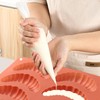 Fchil Silicone Croissant Mold, 8-Cavity Baking Pan, Terracotta