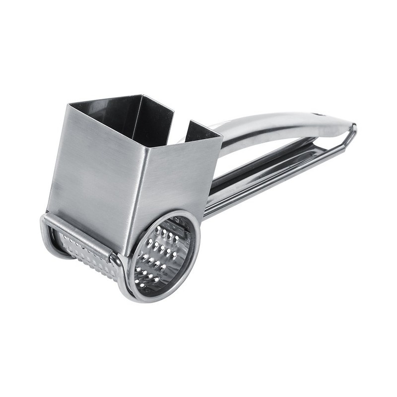 TOPINCN Cheese Grater, Multifunctional Kitchen Craft Rotary Stainless Steel Cheese