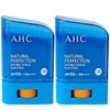 AHC 내추럴 퍼펙션 더블쉴드 선스틱(대용량) 22g x 2개 백탁없는 워터프루프선크림 끈적임없는 AHC Natural Perfection Double Shield Sunscreen Stick (Large Size) 22g x 2 pieces Non-White Cast Waterproof Sunscreen Non-Sticky