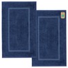 Bath Mat, Set of 2, 50 x 80 cm, Navy,