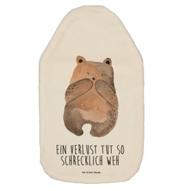 Mr. & Mrs. Panda Wärmflasche Bär Verlust - Geschenk, Kleine Wärmflasche, Teddy, Kinderwärmflasche, Teddybär, Bär Verlust Trauer Trauergeschenk