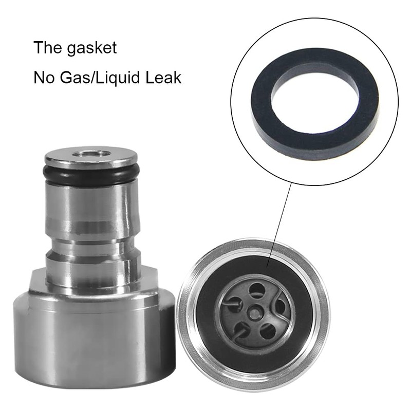 Ball Lock Keg Coupler Adapter - Stainless Steel Ball Lock