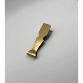 Professional Maqqash| Manqat | Manqash | Maamoul | Pastry Tongs | Dough Scraper Press | Baking Crimper Tool for Decorating and Sealing Shakarbura, Maamul, and Pie Crusts | 11 Teeth