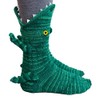 Owl's-Yard Novelty Animal Socks Cute Knit Crocodile Socks Funny Alligator