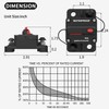 DaierTek 50 Amp Circuit Breaker, Waterproof Marine Circuit Breaker 12V
