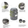 Camping Cooking Set, 1-2 Person 1-2 Person Camping Cookware, Portable