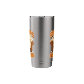 CAUTION SHEDDING IN SESSION Stainless Steel Insulated Tumbler