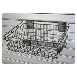 HandiWall Large 12 x 18 Steel Ventilated Basket for Slatwall Panel Storage and Organization