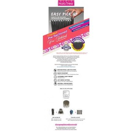 Janet Collection Nala Tress 3X EZ SPLIT Pre-Sectioned Pre-Stretched Braid Knotless Extremely light weight BREEZE WAVE 56 Inches value pack (56”, Color #27)