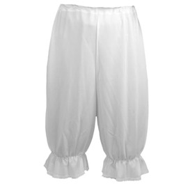 The Dragons Den Adults White Lace Victorian Raggy Doll Christmas Bloomers Big Knickers Fancy Dress [Size 14-18]