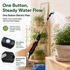 Electric High Reach Plant Waterer with Foldable Bucket, Telescoping Wand