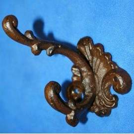 Vintage Cast Iron Victorian Wall Hooks, H-75-8 Wall Hooks