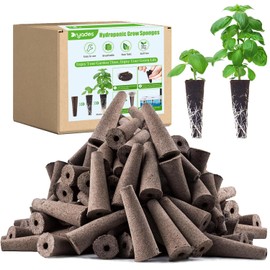 DRYADES DRYADES Grow Sponges 50 Pack, Hydroponics Replacement Root Growth Sponges Compatible with Aero Garden iDOO and Most Other Brands