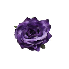Dainty Big Rose Flower Brooches Pins Classic Brooch for Wedding Party Dance Banquet for Women Elegant Lapel Pins Ornament Bride Clothes Accessories Jewelry 100mm (Purple)