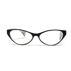 Calabria Emily - anteojos de lectura, Blue & Black Plaid, M