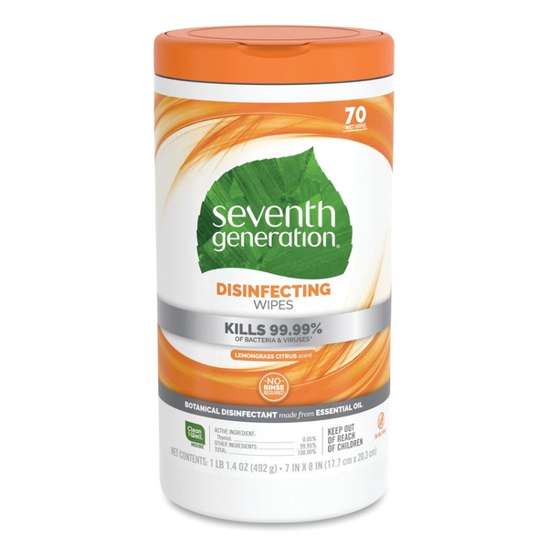 Seventh Generation Disinfecting Wipes - 70 ct
