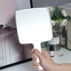 YCHMIR Hand Held Mirror Electroplate Mirror Sliver, Square 9 x5.1