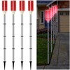 Macarrie 4 Pcs Solar Powered Driveway Markers Reflective Lights Driveway