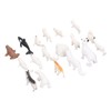 Arctic Animal Figurine Set 18pcs Kid Simulated Arctic Hare Reindeer
