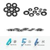 wugongshan 340 Pcs Internal Tooth Starlock Locking Washers, Push On