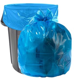 Aluf Plastics HP Blue Low Density Super Hexene Star Seal Gang Folded Bag, 45 Gallon Capacity, 40" x 46" (Pack of 100)