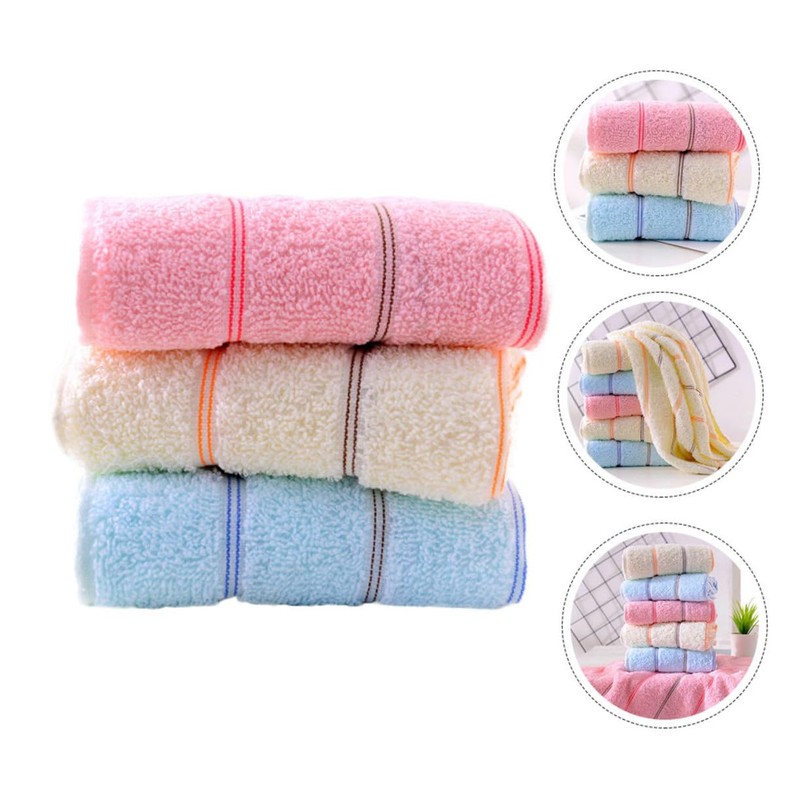 NOLITOY 3pcs Water Absorption Towel Muslin Wrap for Face and