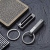 TISUR Titanium Carabiner Keychain for Men Belt Clip with Key