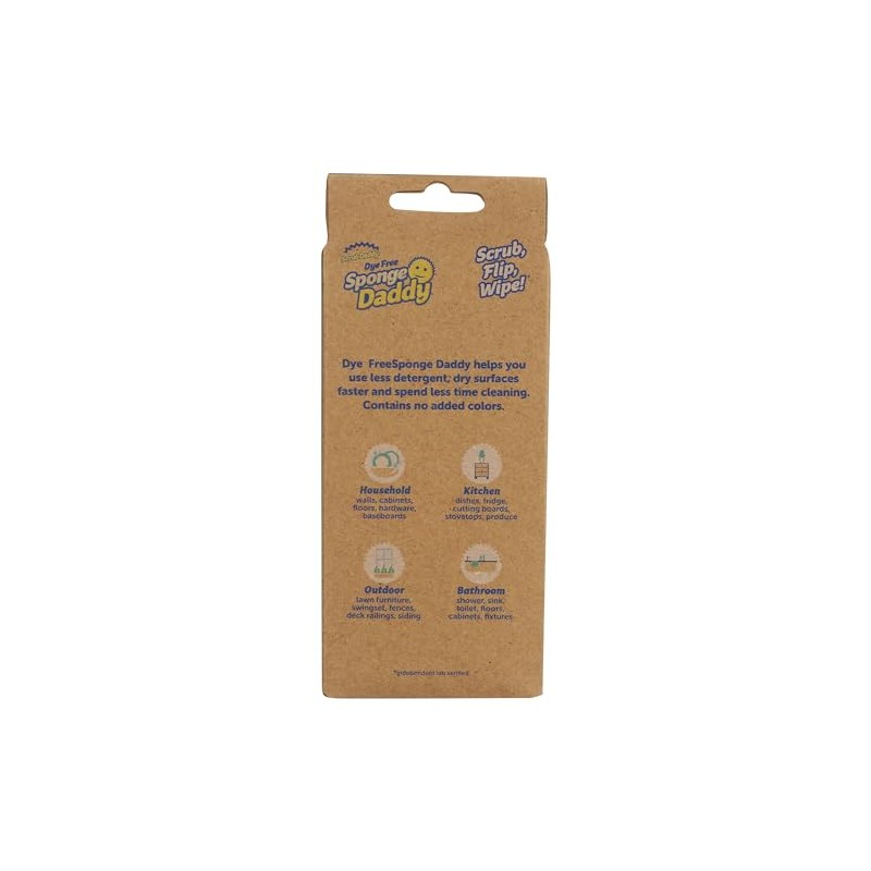 Scrub Daddy Esponja sin Tinte Daddy 3 Unidades, 3 CT