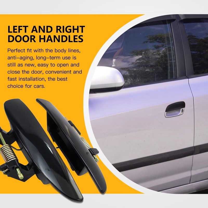 Both Outside Door Handle Levers Replacement for 1996 Acura Integra