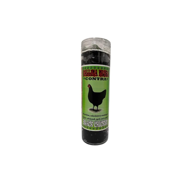 Black Chicken Prepared Candle/Gallina Negra Veladora Preparada