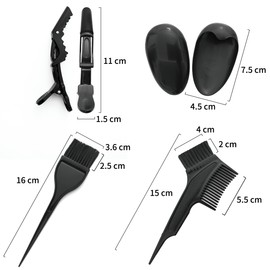 Losaria 26-teiliges Haarfärbeset, DIY-Haarfärbeset für den Salon, Bleiche Werkzeugset inklusive Färbepinsel, Ohrenschützer, Haarabdeckung, Schal, Handschuhen und Haarspangen-Sets