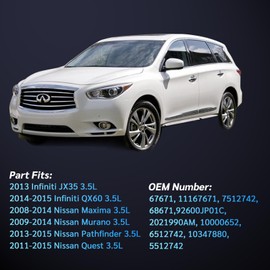 VrooDrive A/C Compressor Clutch Assembly Kit Pulley Coil Set for 2013 I-nfiniti JX35 3.5L 2008-2014 for N-issan Maxima 3.5L | Precision Fit