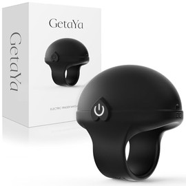 GetaYa Mini Finger Massage Ball, Waterproof Rechargeable Multifunctional Body Massage Tool (Black)