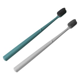 Baluue 4pcs Portable Nylon Bristle Toothbrushes for Adults Single Tube Design for Soft Bristles for Cleaning Random Color for Travel and Daily Use