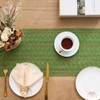 Aisybaklyn Boho Green Table Runner, 30 x 140 cm, Crocheted