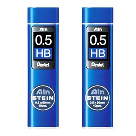Pentel Ain Stein Mechanical Refills - Pack of 2 Tubes (0.5mm HB)