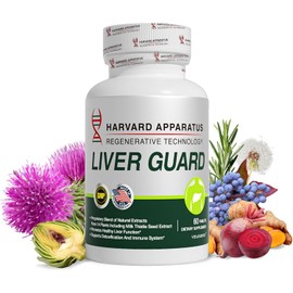 NHDH Harvard Apparatus Advanced Liver Cleanse Detox & Repair - Herbal Liver Support with 14-in-1 Herbs-Silymarin Milk Thisitle with Dandelion, Artichoke, Ginger, Boost Energy & Digestive, 60 Tablets