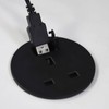 Office Desk Mount 60mm Grommet with UK Mains Power and