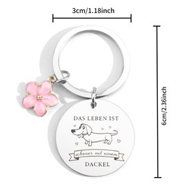 Dachshund Gifts, Gift Dog Owner Woman, Dachshund Decoration, Gifts for Dog Owners, Gifts for Dog Lovers, Dog Owners Gift, Keyring Dachshund, Dog Lover Gifts, the, Unit size