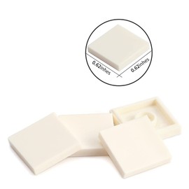 White 2×2 Tile ×500 Parts and Pieces Flat MOC Bricks, Bulk Building Blocks for Smooth Surface Wall Floor, Toy Accessories Compatible with Major Brands