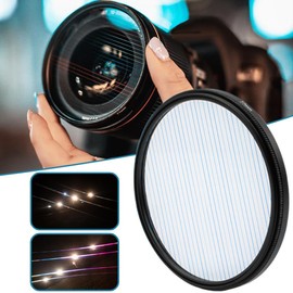 Rainbow Blue Streak Filter Kaleidoscope Glass Prism Photography Props