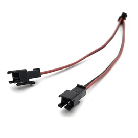Vrabocry 5pcs 15 cm 2pin SM Splitter JST Connector 1 to 2 Male and Female for 5630 3528 5050 One Colour LED Strip