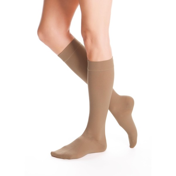 Duomed Advantage 20-30 mmHg Calf Extra-Wide Standard Closed Toe, Medium,