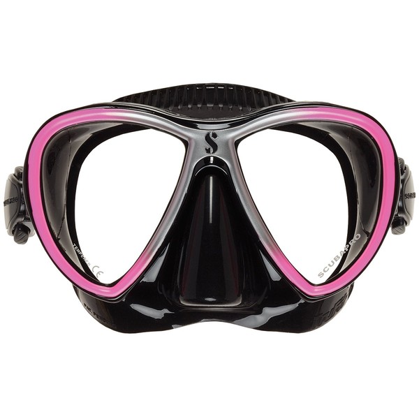 ScubaPro Synergy Trufit Twin Dive Mask (Black/Pink)