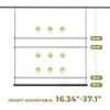STORAGEIDEAS Hanging Closet Rod, 17-29In Adjustable Width and Up to