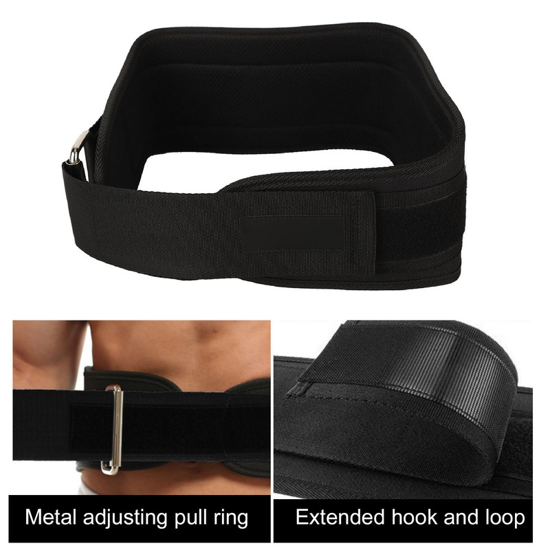 Fitness Lumbar Support Belt Adjustable Breathable Waist Protector Weightlifting Squatting